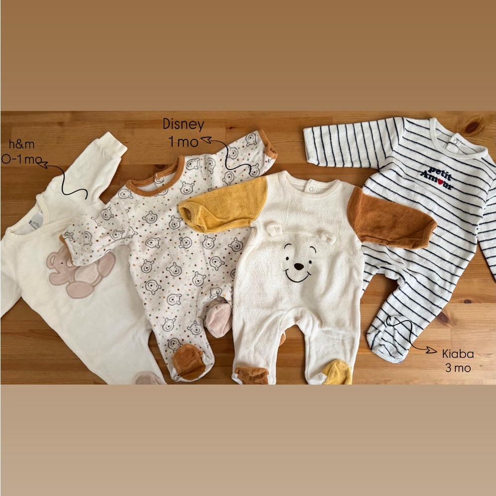 H&M Bear | 2 Disney Winnie Pooh | KIABI Amour Footies